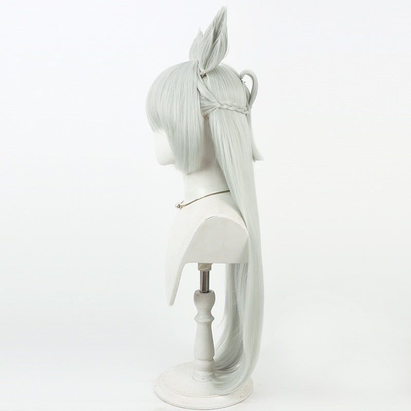 Fujimasa March Cosplay Wigs Mint Green Ears Tail Umamusume:Pretty Derby