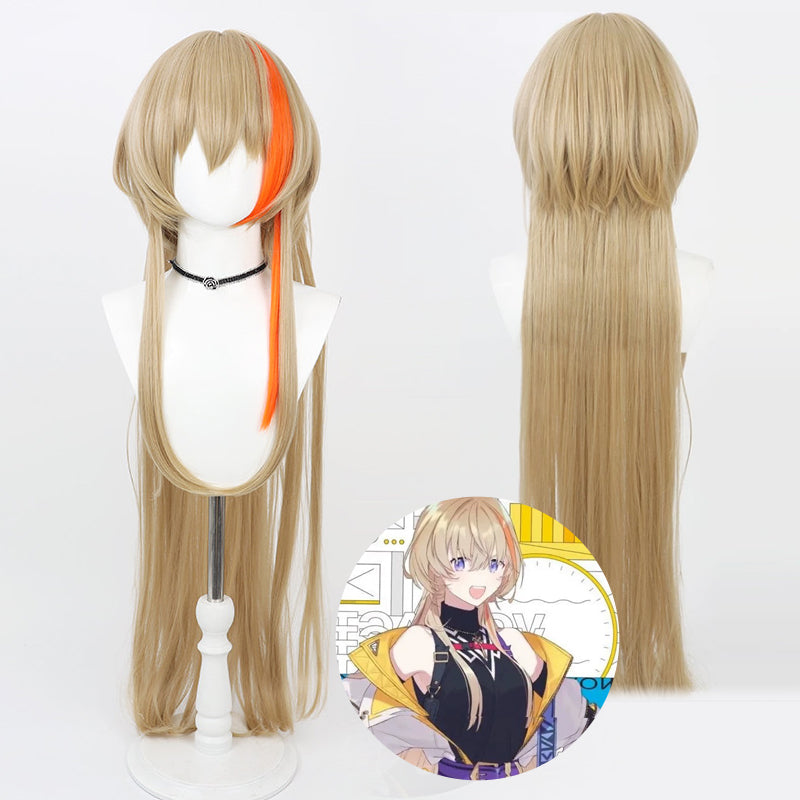 Fura Kanato Cosplay Wigs NIJISANJI Long Tail Hair Wigs