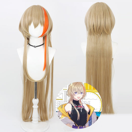 Fura Kanato Cosplay Wigs NIJISANJI Long Tail Hair Wigs
