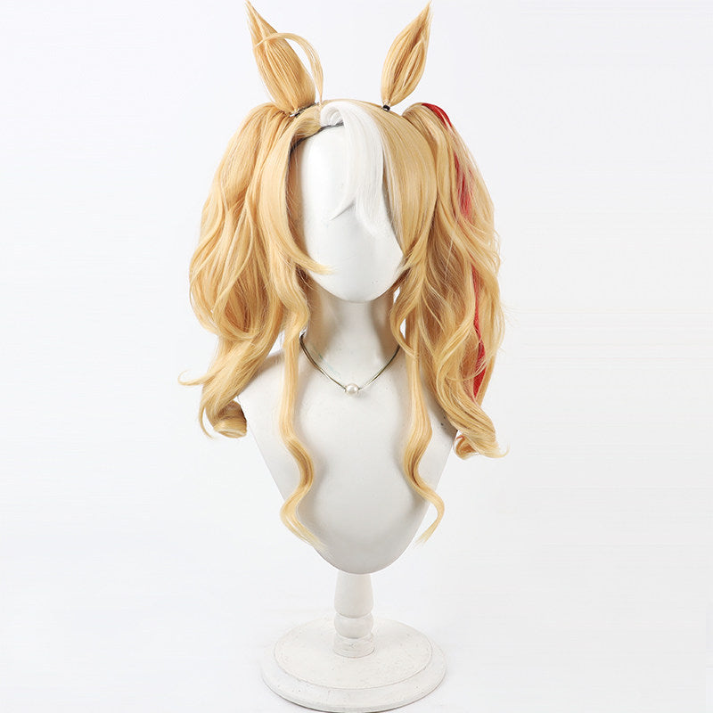 Fusaichi Pandora Cosplay Wigs Split Ponytail Wigs Pretty Derby