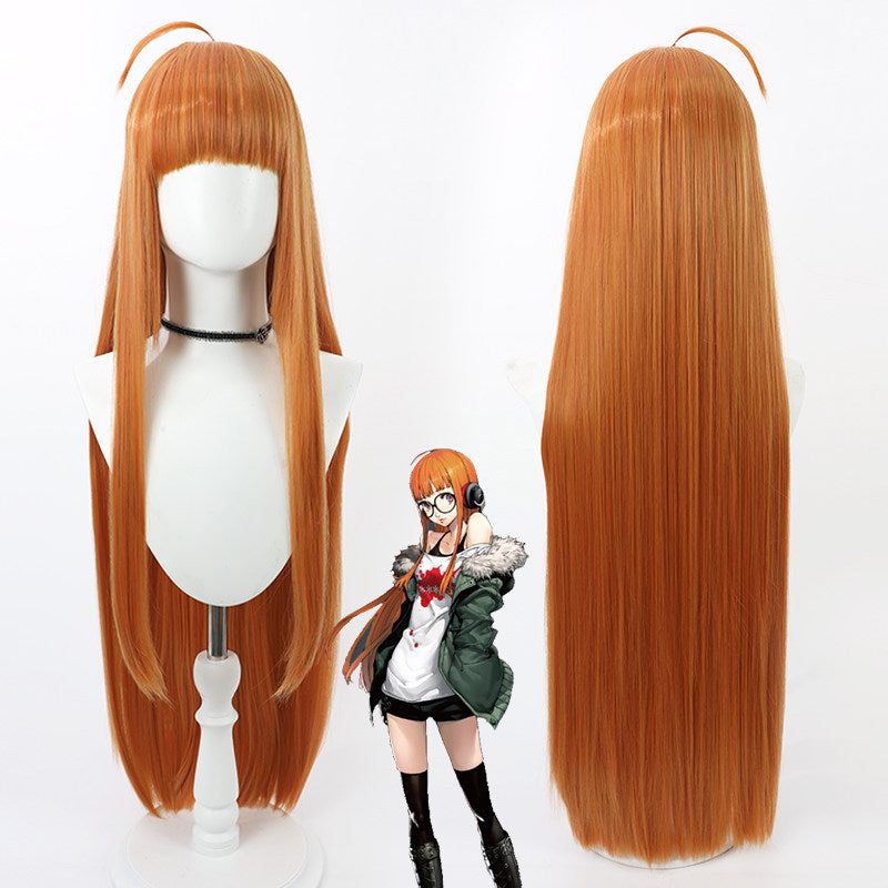 Futaba Sakura Cosplay Wigs Orange Wigs Persona 5