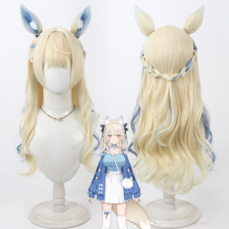 Fuwawa Abyssgard Cosplay Wigs Hololive English FUWAMOCO Gradient Wigs