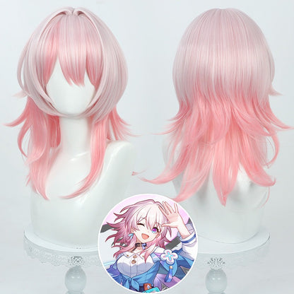 Game Cosplay Wigs March 7th Honkai: Star Rail