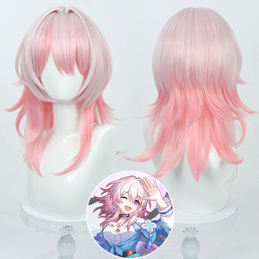 Game Cosplay Wigs March 7th Honkai: Star Rail