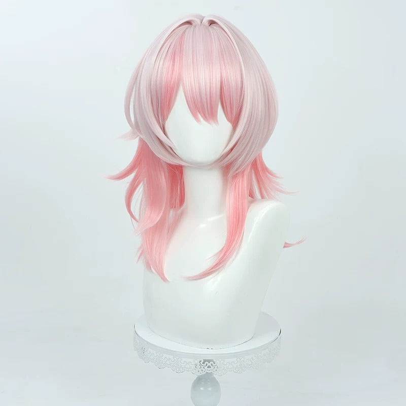 Game Cosplay Wigs March 7th Honkai: Star Rail
