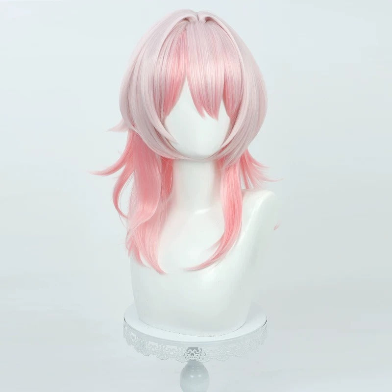 Game Cosplay Wigs March 7th Honkai: Star Rail