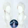 Game Cosplay Wigs Pierro the Jester Silver Wigs Genshin Impact