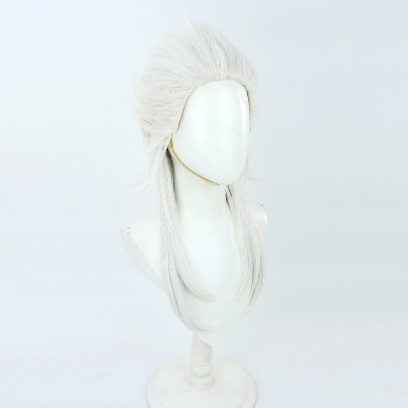 Game Cosplay Wigs Pierro the Jester Silver Wigs Genshin Impact