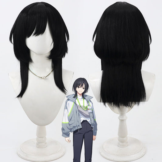 Games 18TRIP Cosplay Wigs Momiji Hamasaki Black Wigs