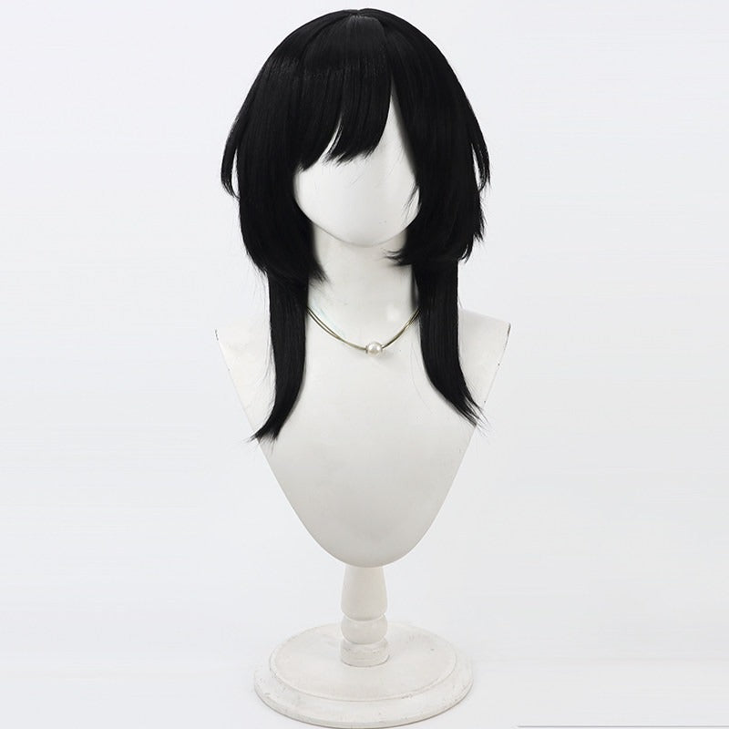 Games 18TRIP Cosplay Wigs Momiji Hamasaki Black Wigs