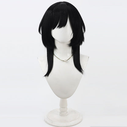 Games 18TRIP Cosplay Wigs Momiji Hamasaki Black Wigs