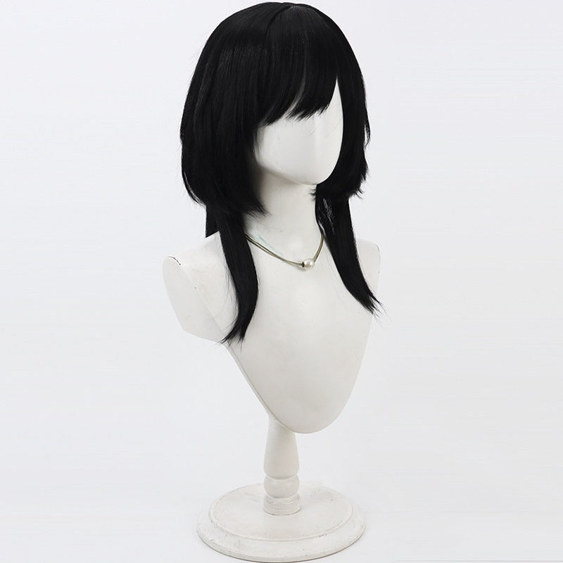 Games 18TRIP Cosplay Wigs Momiji Hamasaki Black Wigs