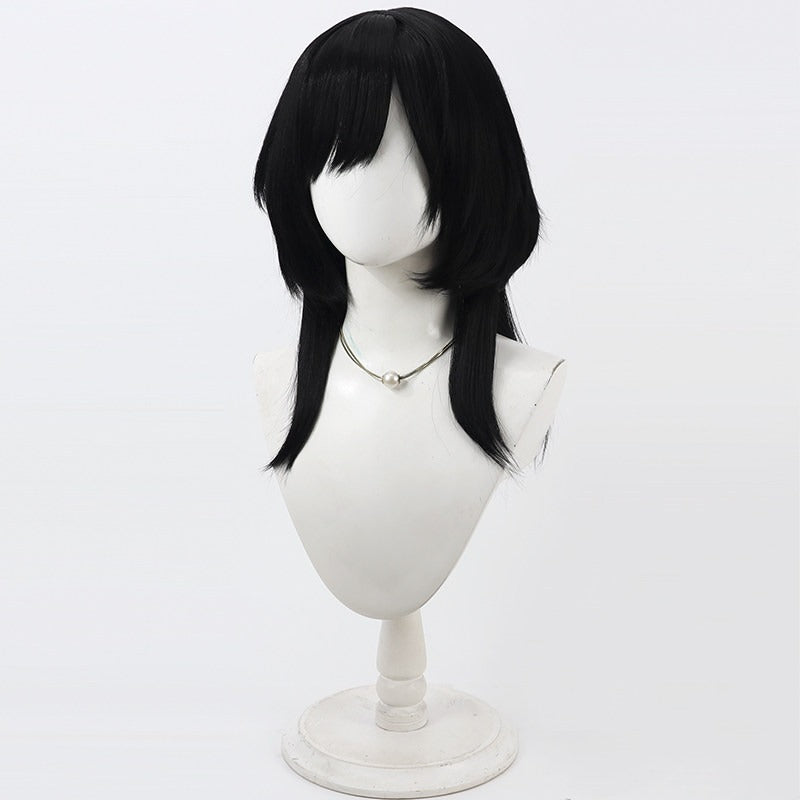 Games 18TRIP Cosplay Wigs Momiji Hamasaki Black Wigs