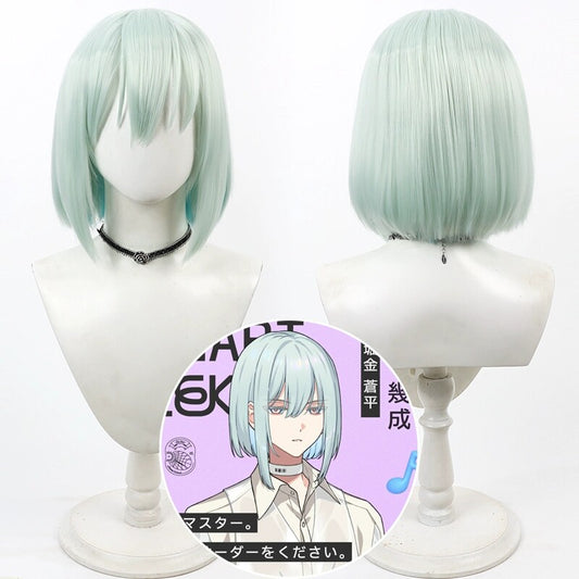 Games Cosplay Wigs 18TRIP Kinari Azekawa Blue Gradient Bob Wigs