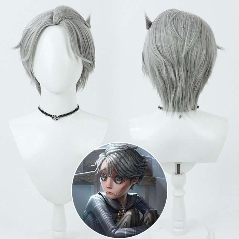 Games Cosplay Wigs Aesop Carl Blindspot Identity V Light Gray Wigs