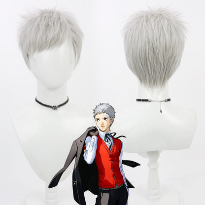 Games Cosplay Wigs Akihiko Sanada Grey Short Wigs Persona 3