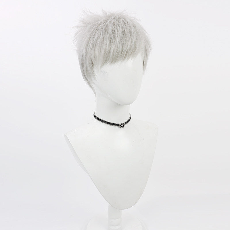 Games Cosplay Wigs Akihiko Sanada Grey Short Wigs Persona 3
