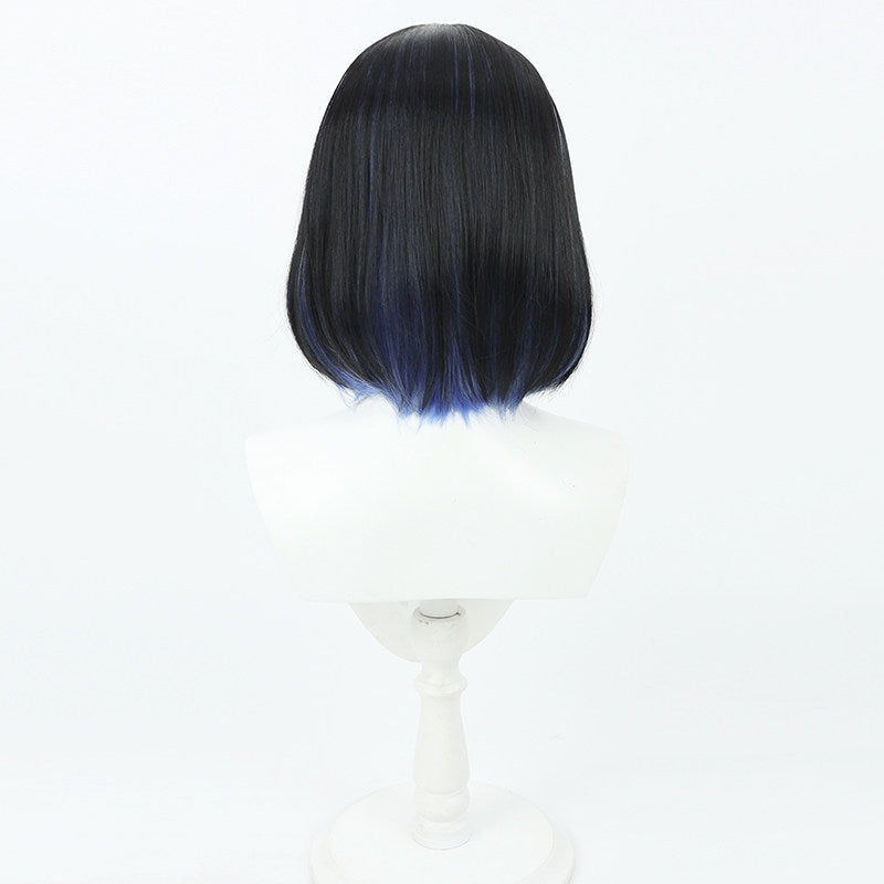 Games Cosplay Wigs An Shiraishi Black Gradient Short Hair PJSK