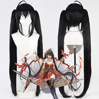 Games Cosplay Wigs Azur Lane Taihou Black Wigs