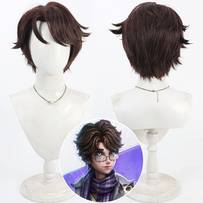 Games Cosplay Wigs BLK Team Eli Clark Brown Wigs Identity V