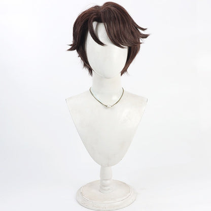 Games Cosplay Wigs BLK Team Eli Clark Brown Wigs Identity V
