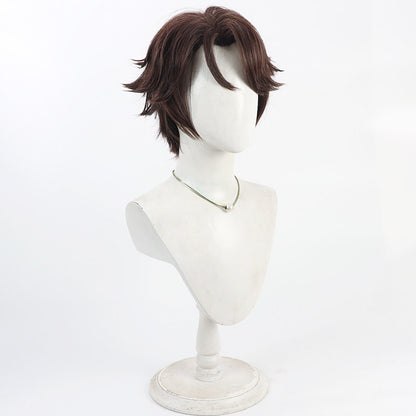 Games Cosplay Wigs BLK Team Eli Clark Brown Wigs Identity V