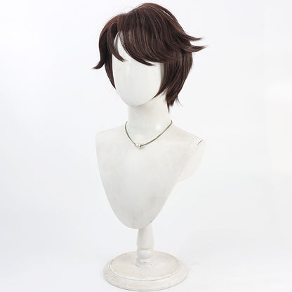 Games Cosplay Wigs BLK Team Eli Clark Brown Wigs Identity V