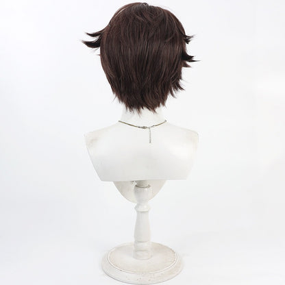 Games Cosplay Wigs BLK Team Eli Clark Brown Wigs Identity V