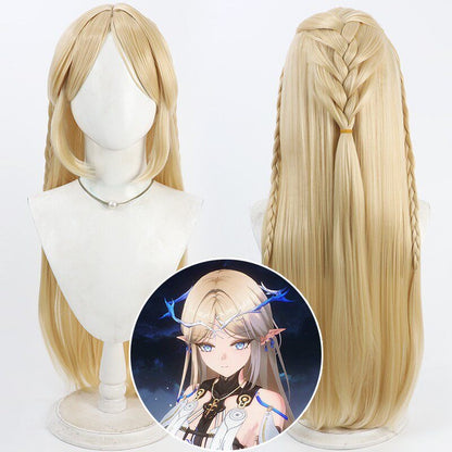 Games Cosplay Wigs Cartethyia Yellow Wigs Wuthering Waves