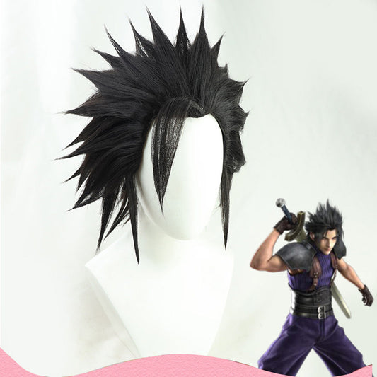 Games Cosplay Wigs FF7 Zack Fair Black Wigs Final Fantasy
