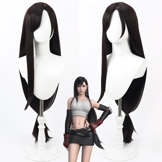 Games Cosplay Wigs Final Fantasy 7 Tifa Lockhart Black Wigs