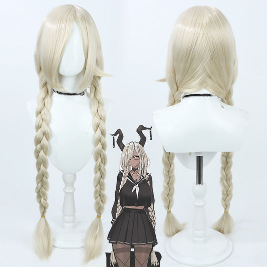 Games Cosplay Wigs IJN Owari Off White Wigs Azur Lane