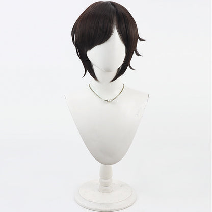 Games Cosplay Wigs Limbus Company Outis Brown Short Wigs