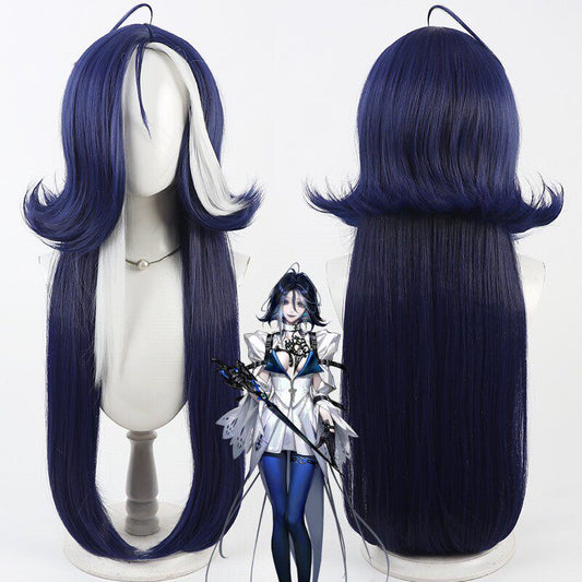 Games Cosplay Wigs Path to Nowhere Adela Dark Blue Highlight Wigs
