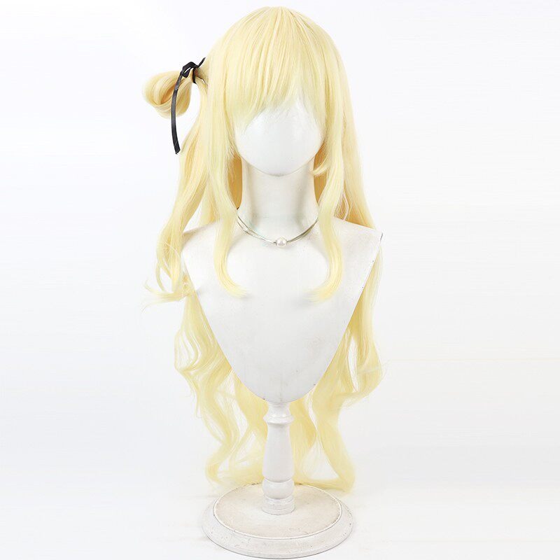 Games Cosplay Wigs Phoebe Wuthering Waves Yellow Wig