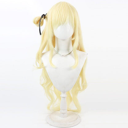 Games Cosplay Wigs Phoebe Wuthering Waves Yellow Wig
