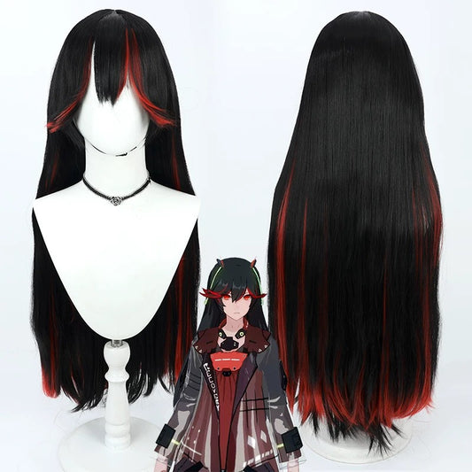 Games Cosplay Wigs Punishing: Gray Raven Lucia Lotus Black Red Wigs