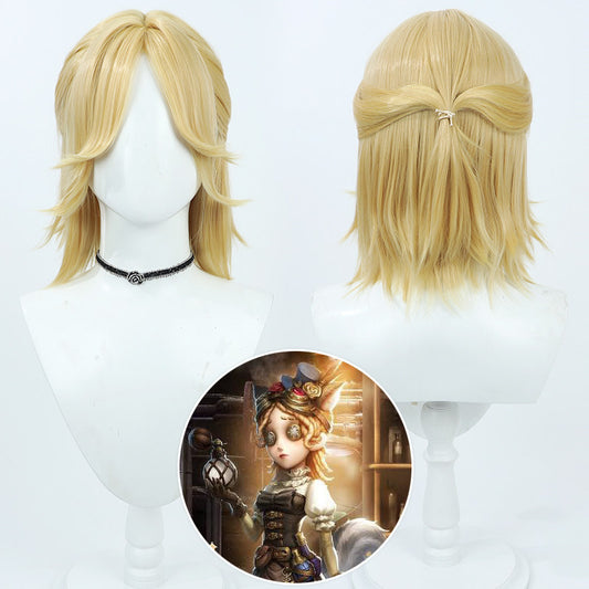 Games Cosplay Wigs Refiner Vera Nair Yellow Wigs Identity V