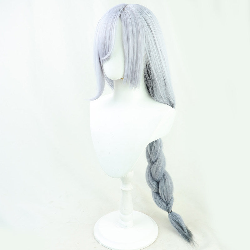 Games Cosplay Wigs Shenhe Genshin Impact Gradient Thick Braid Wigs