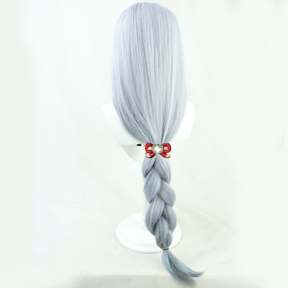 Games Cosplay Wigs Shenhe Genshin Impact Gradient Thick Braid Wigs