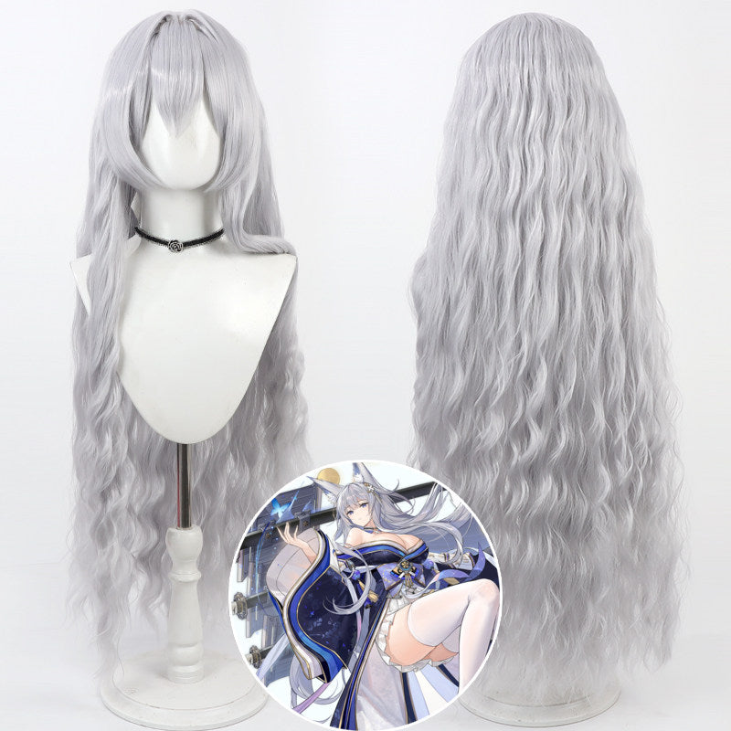 Games Cosplay Wigs Shinano Azur Lane Light Blue Wigs