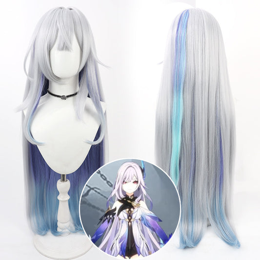 Games Cosplay Wigs Skirk Silver Grey Wigs Genshin Impact