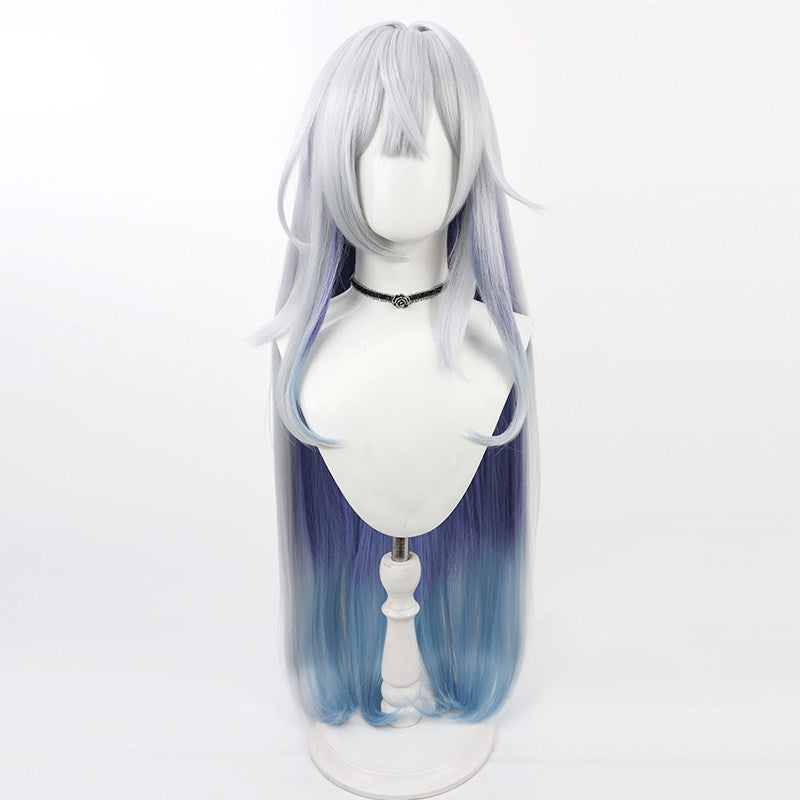 Games Cosplay Wigs Skirk Silver Grey Wigs Genshin Impact