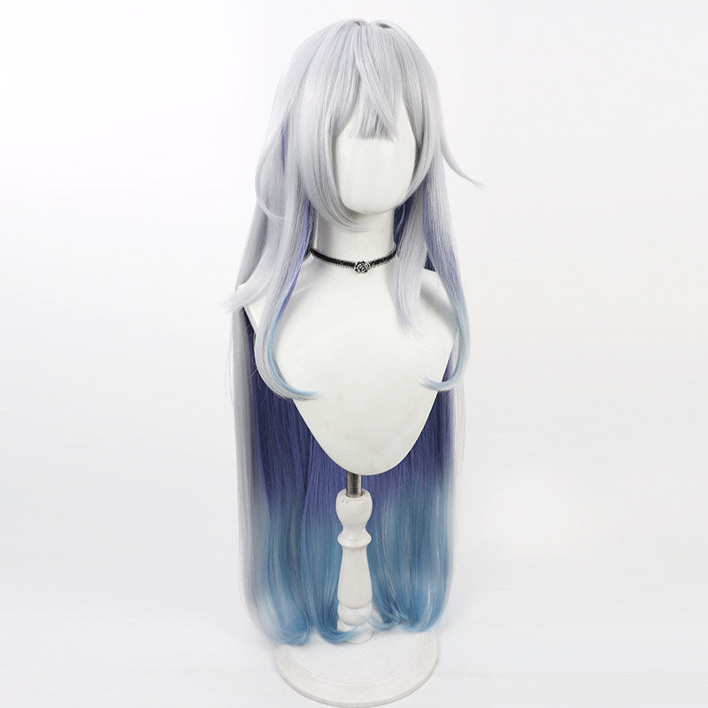 Games Cosplay Wigs Skirk Silver Grey Wigs Genshin Impact