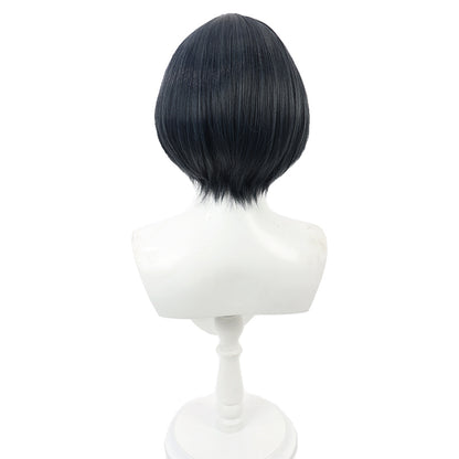Games Cosplay Wigs Takemi Tae Navy Bob Scalp Wig Persona 5 Royal
