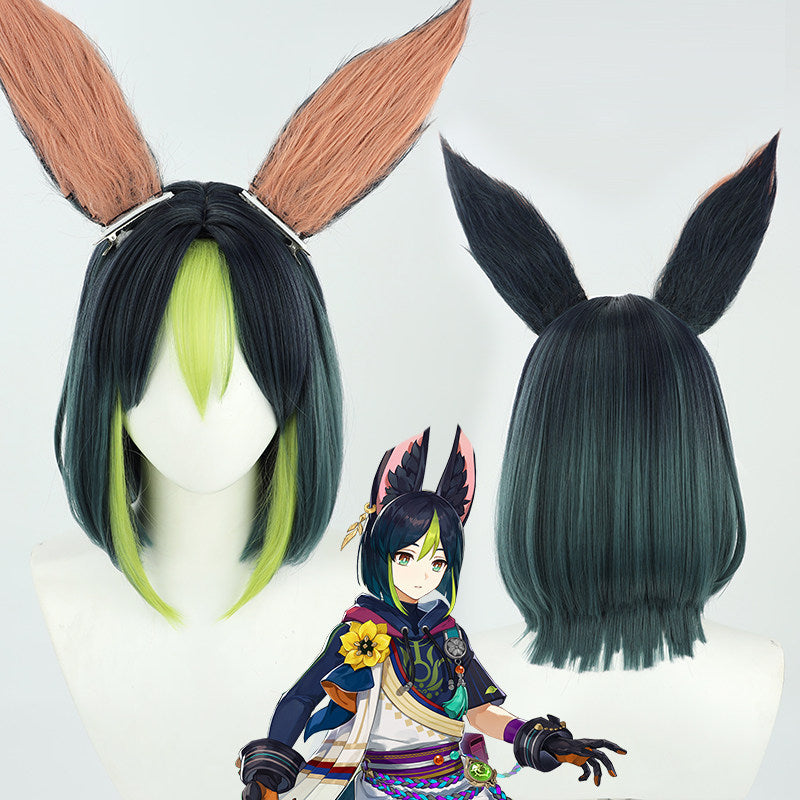 Games Cosplay Wigs Tighnari Genshin Impact