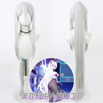 Games Cosplay Wigs USS Kearsarge Silver Wigs Azur Lane