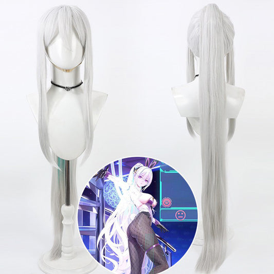 Games Cosplay Wigs USS Kearsarge Silver Wigs Azur Lane