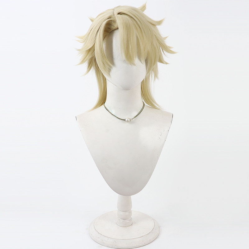Games Cosplay Wigs Varka Genshin Impact Yellow Wigs