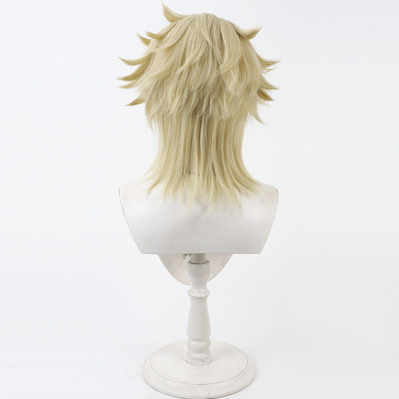 Games Cosplay Wigs Varka Genshin Impact Yellow Wigs
